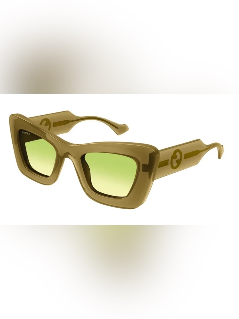 Gucci | Khaki Brown Cateye Sunglasses | Like New